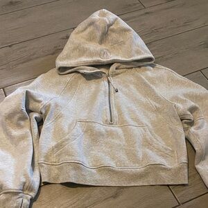 Lululemon cropped scuba half zip hoodie